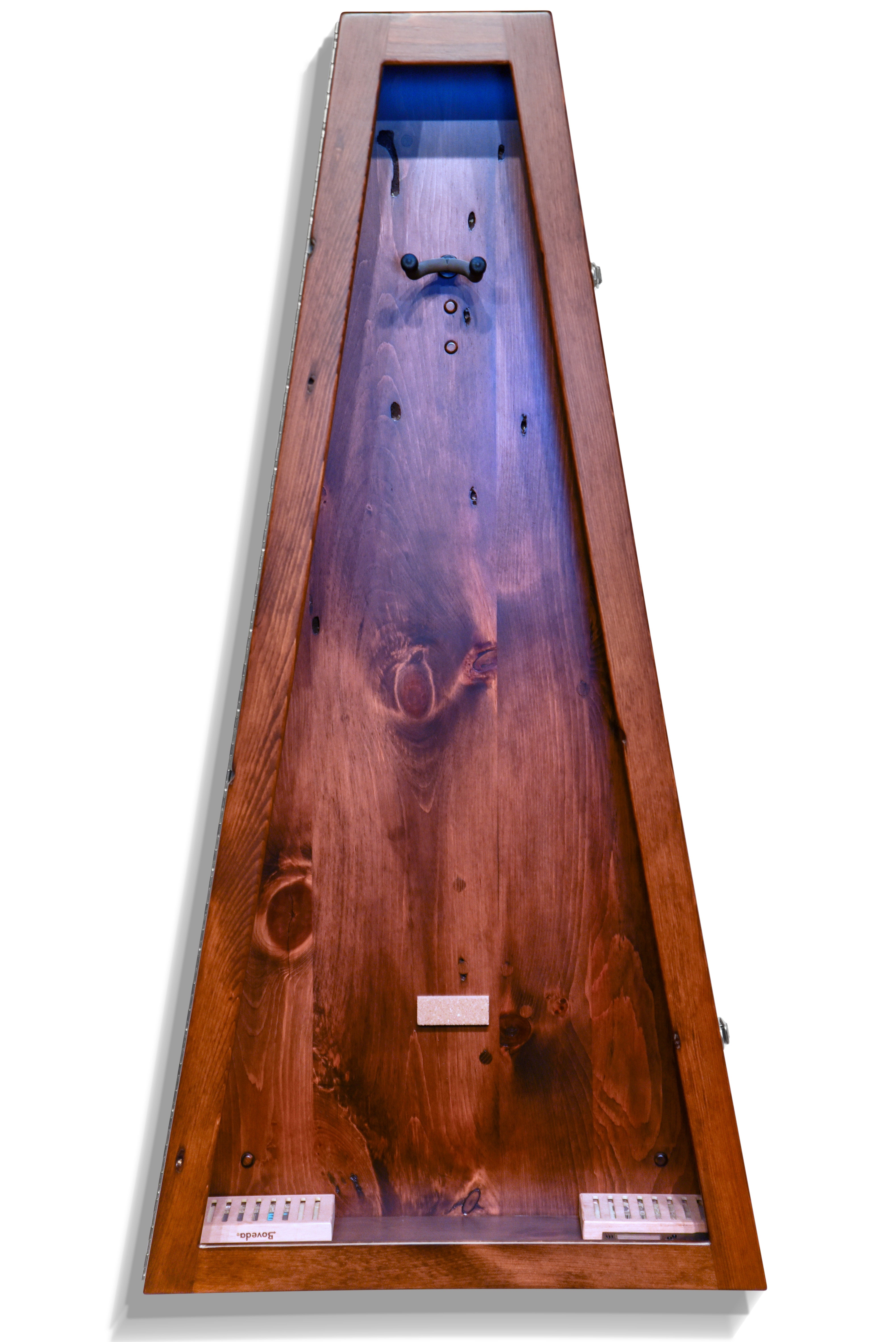 ClimaCase Triangle Humidor - 300 Year Old Reclaimed Wood with Boston Stain