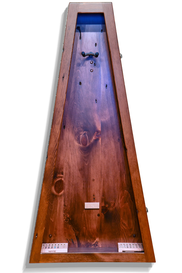 ClimaCase Triangle Humidor - 300 Year Old Reclaimed Wood with Boston Stain