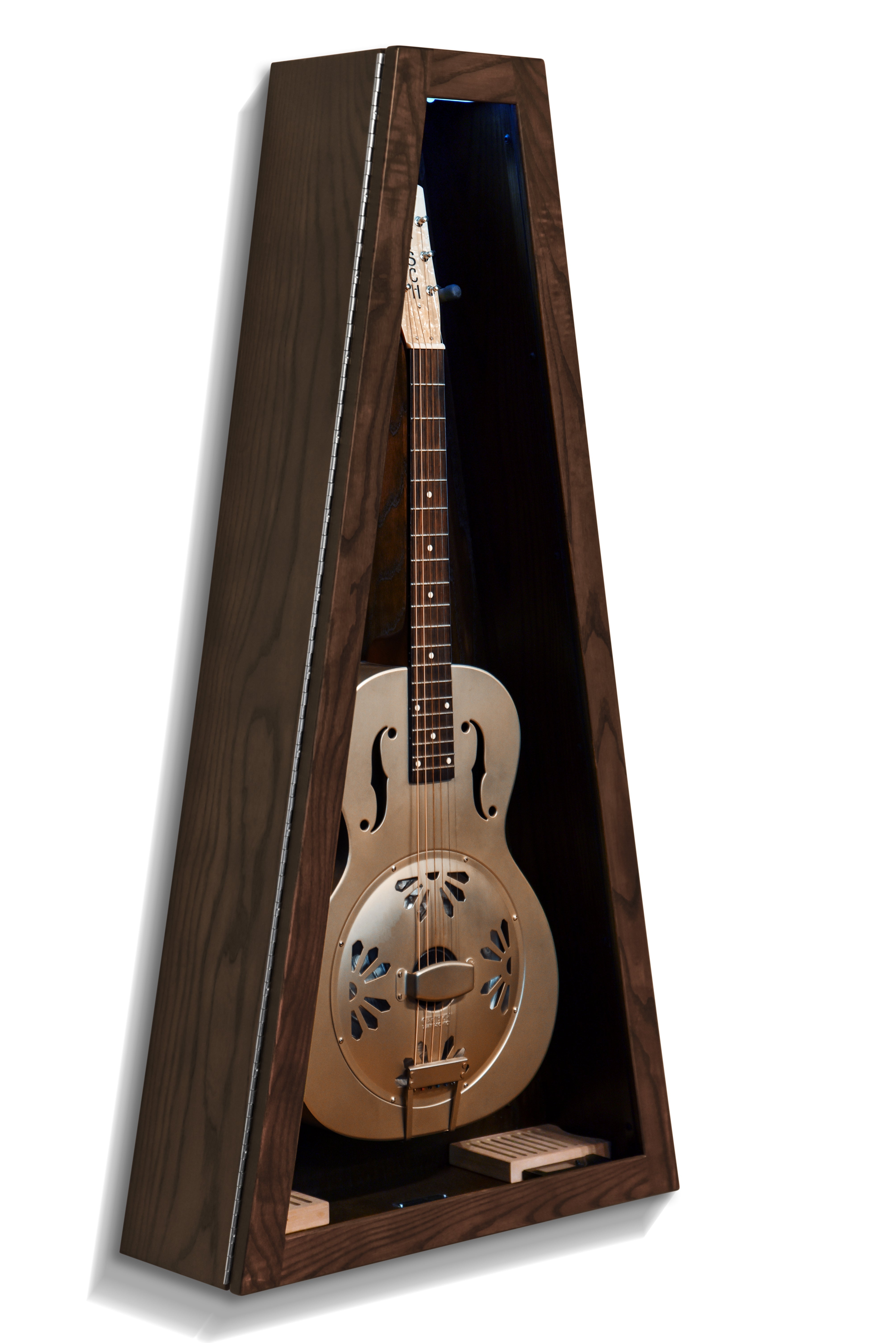 ClimaCase Triangle Humidor - Northern White Ash with Onyx Stain