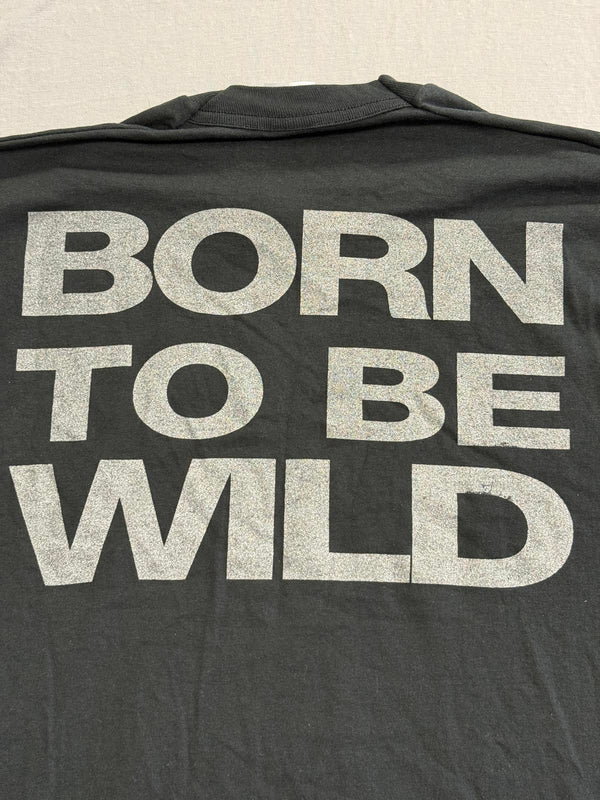 Vintage Biker T-shirt Born To Be Wild Hamilton Hogs XXL