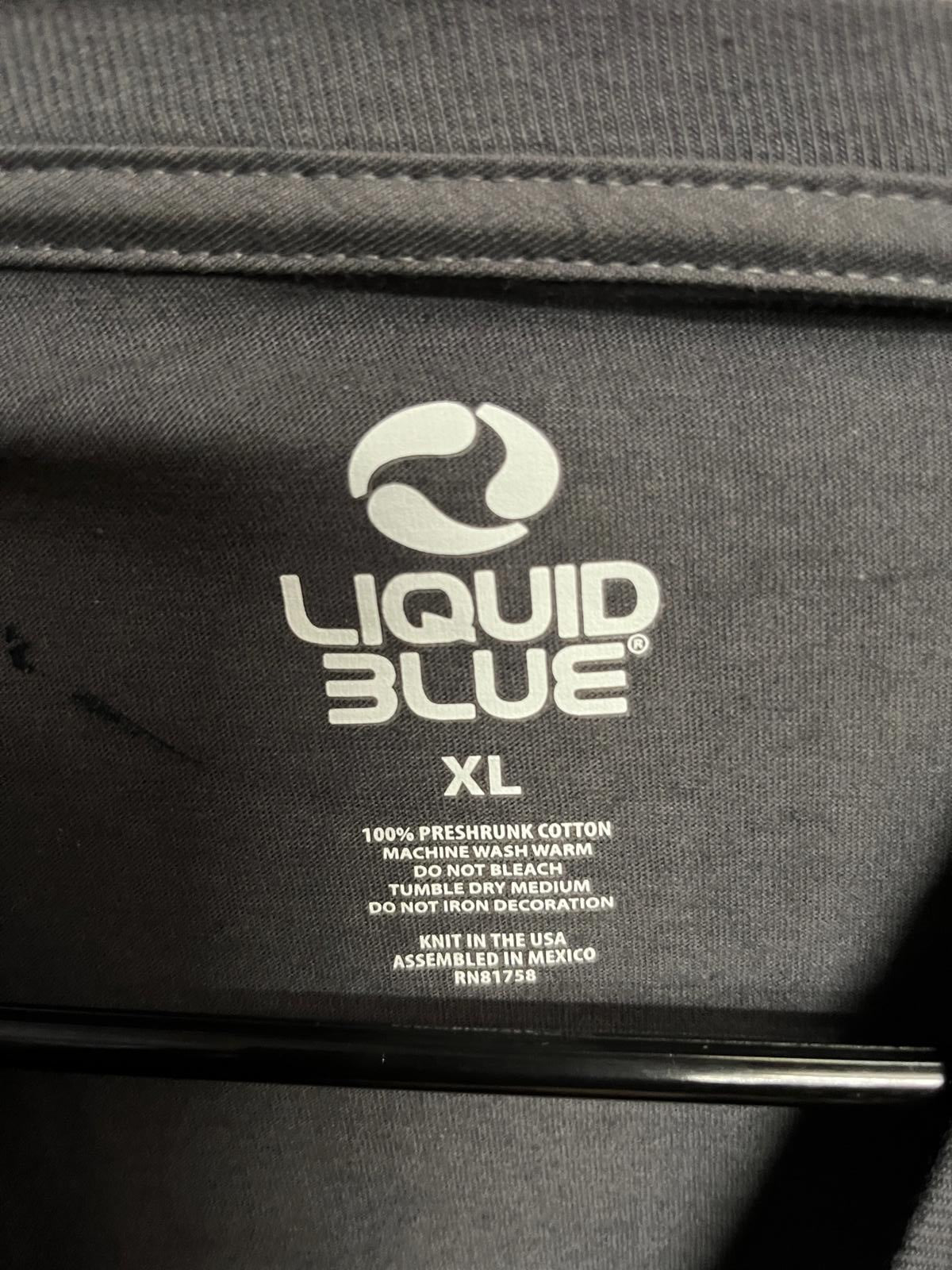 Jimi Hendrix Big Face T-shirt - Hendrix AOP Liquid Blue XL