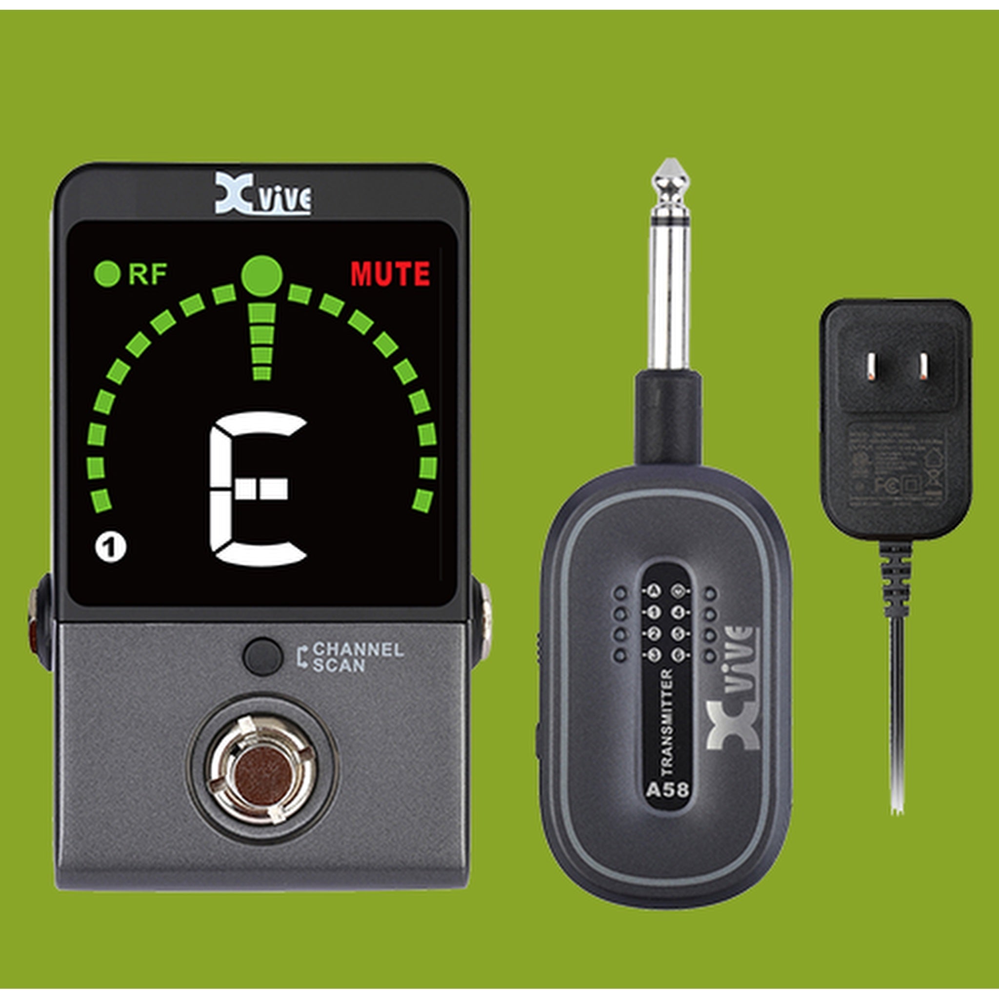 Xvive P58 5.8GHz Guitar Wireless System with Tuner Pedal