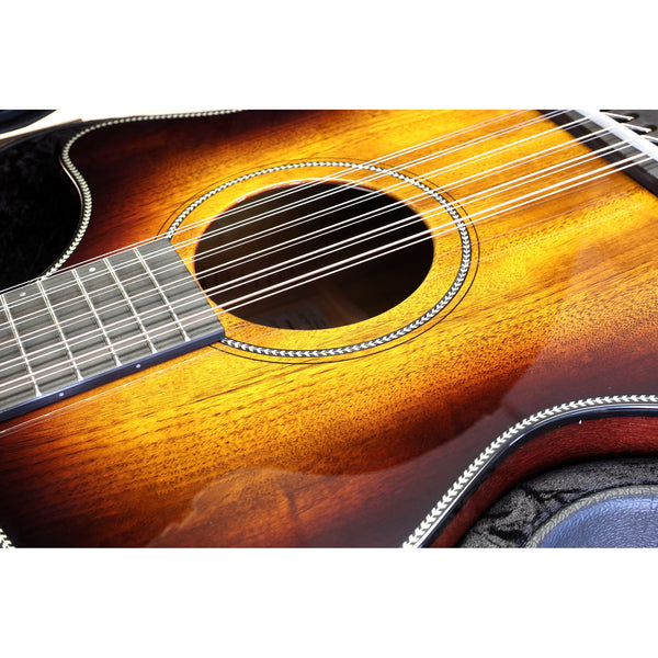 Breedlove USA MADE Oregon Dreadnought Concerto Old Fashioned 12-String CE Myrtlewood-Myrtlewood – Serial 30596
