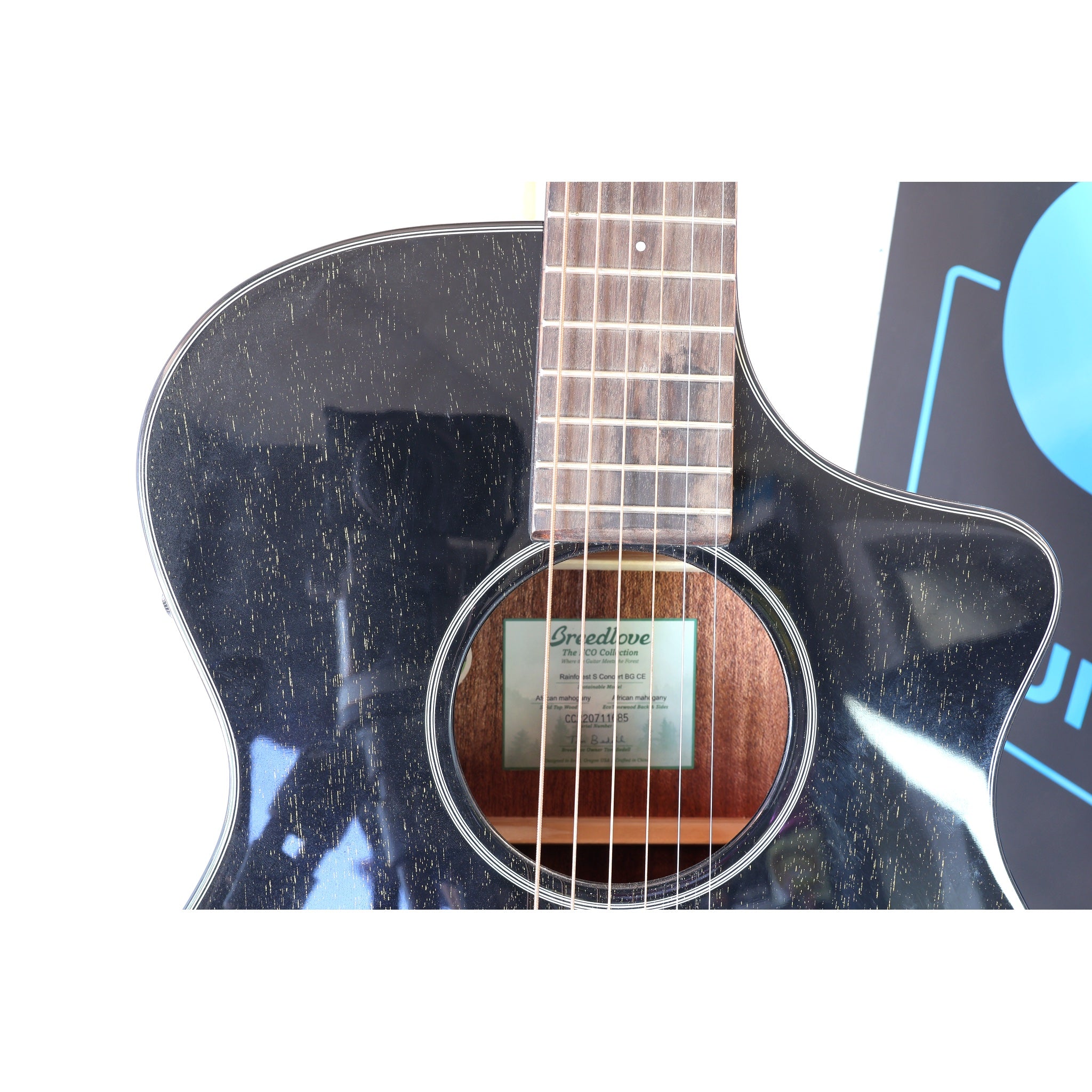 Breedlove Rainforest S Concert Black Gold CE – Open Box / Demo