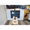 Kala KA-SSEBY-B-CE Solid Spruce Striped Ebony Baritone Acoustic-Electric Ukulele