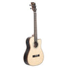 Kala KA-SSEBY-B-CE Solid Spruce Striped Ebony Baritone Acoustic-Electric Ukulele
