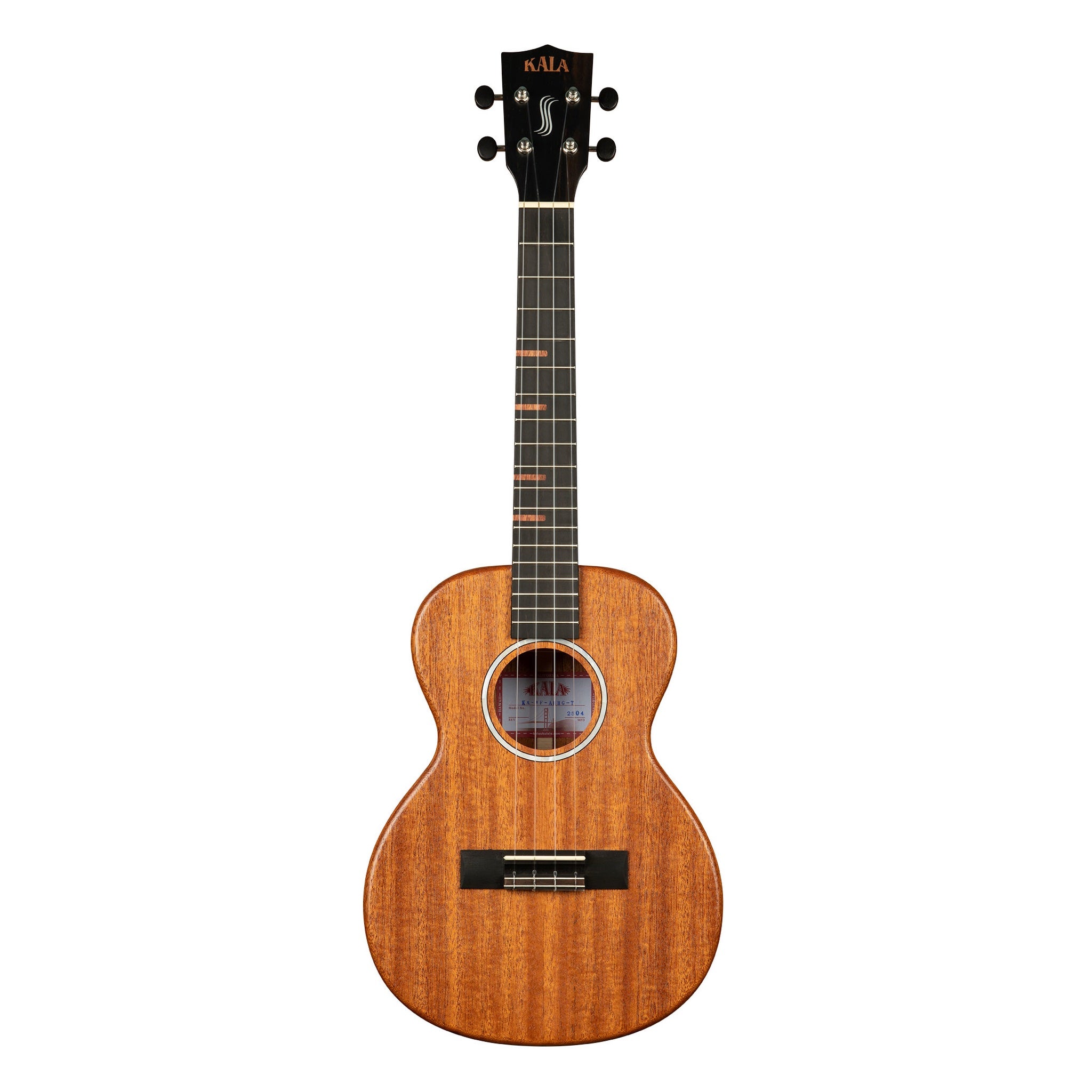 Kala KA-WF-AMHG-T All Solid Mahogany Waterfall Tenor Ukulele with Gig Bag