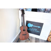 Lâg Sauvage PE Parlor Acoustic-Electric Guitar in a stand at the front of El Cajon Guitars &. Music..