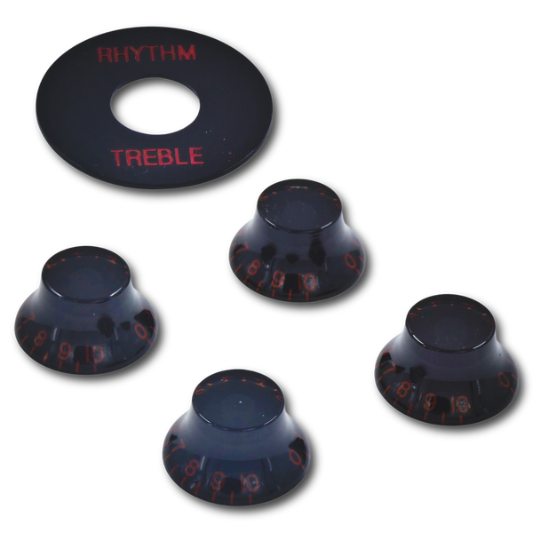 Voodoo Bell Knobs & Toggle Switch Washer "Poker Chip" (Rhythm/Treble) - Fits Gibson®
