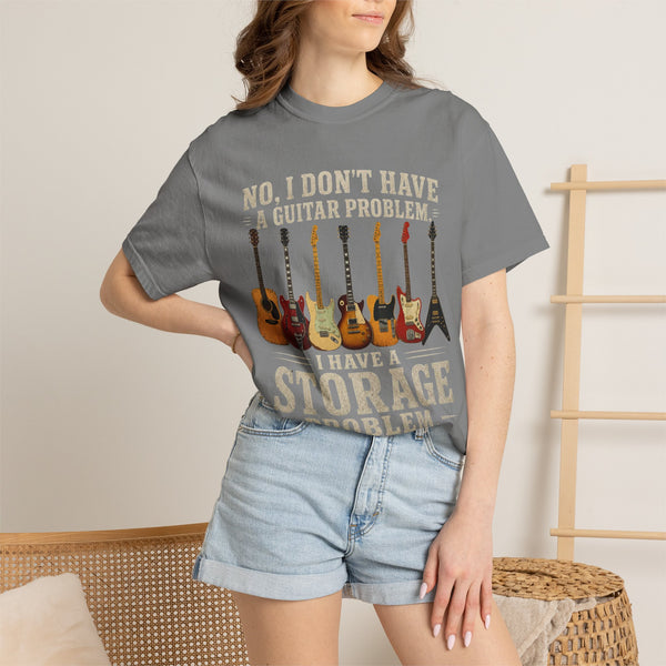 No I Don't Have A Guitar Problem Shirt | Funny Guitar Collector T-Shirt | Vintage Guitarist Gift Tee | Music Lover Shirt