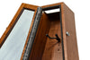 ClimaStand Triangle Humidor with Base - Flamed Maple with Boston Stain