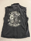 Biker Vest Laughlin Nevada Grim Reaper Ace of Spades 3XL