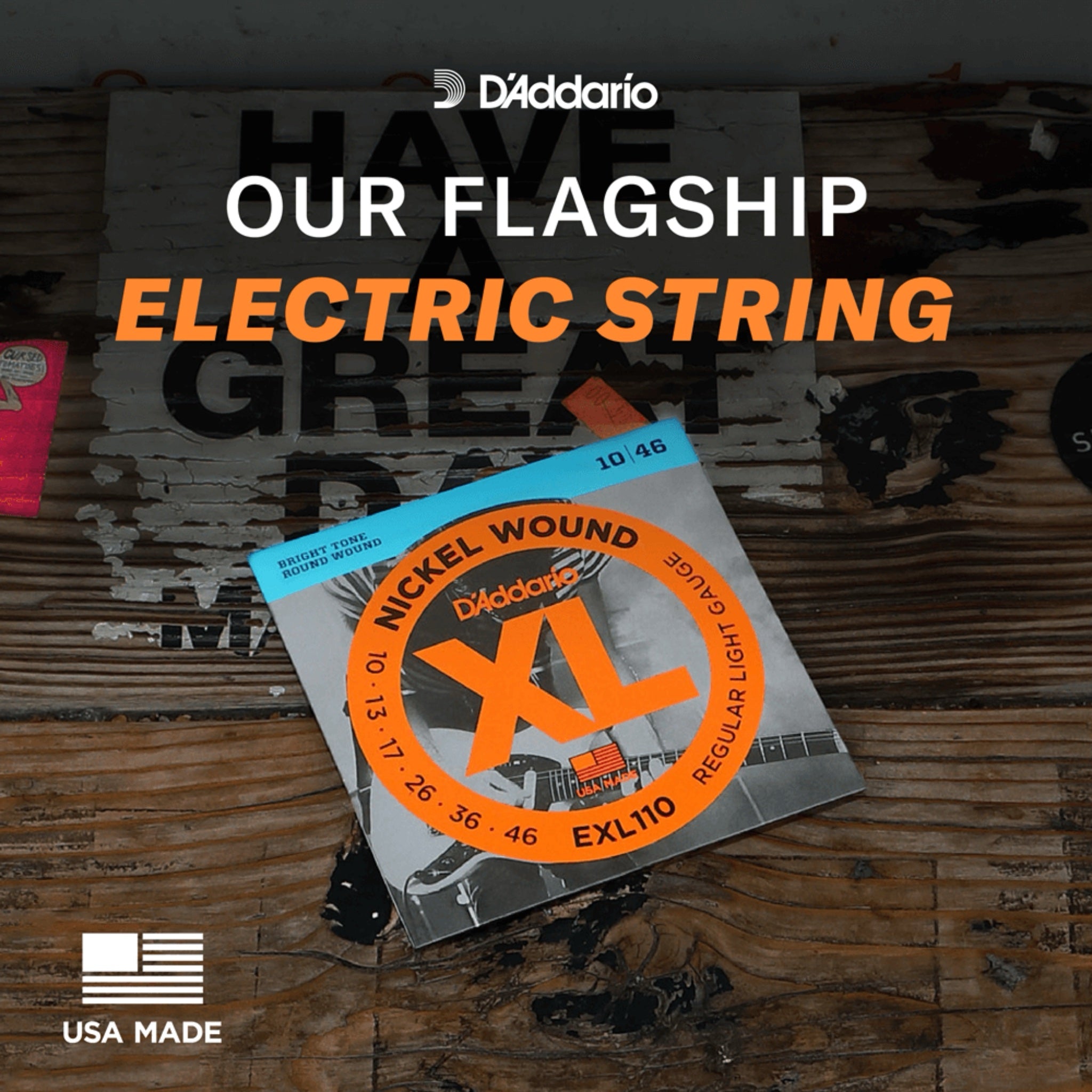 D'Addario Guitar Strings - XL Nickel Electric Guitar Strings - EXL110-7
