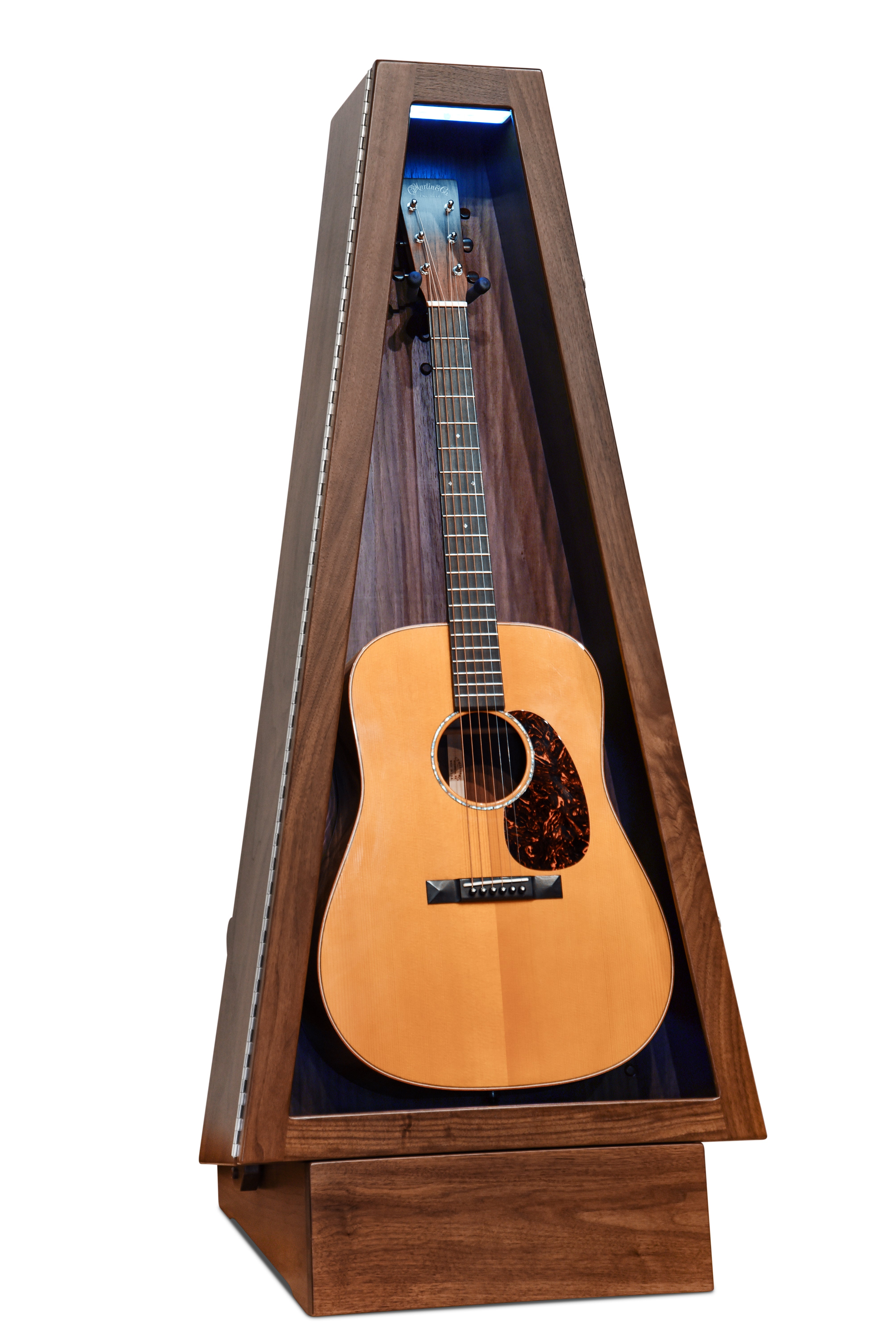 ClimaStand Triangle Humidor with Base - Walnut