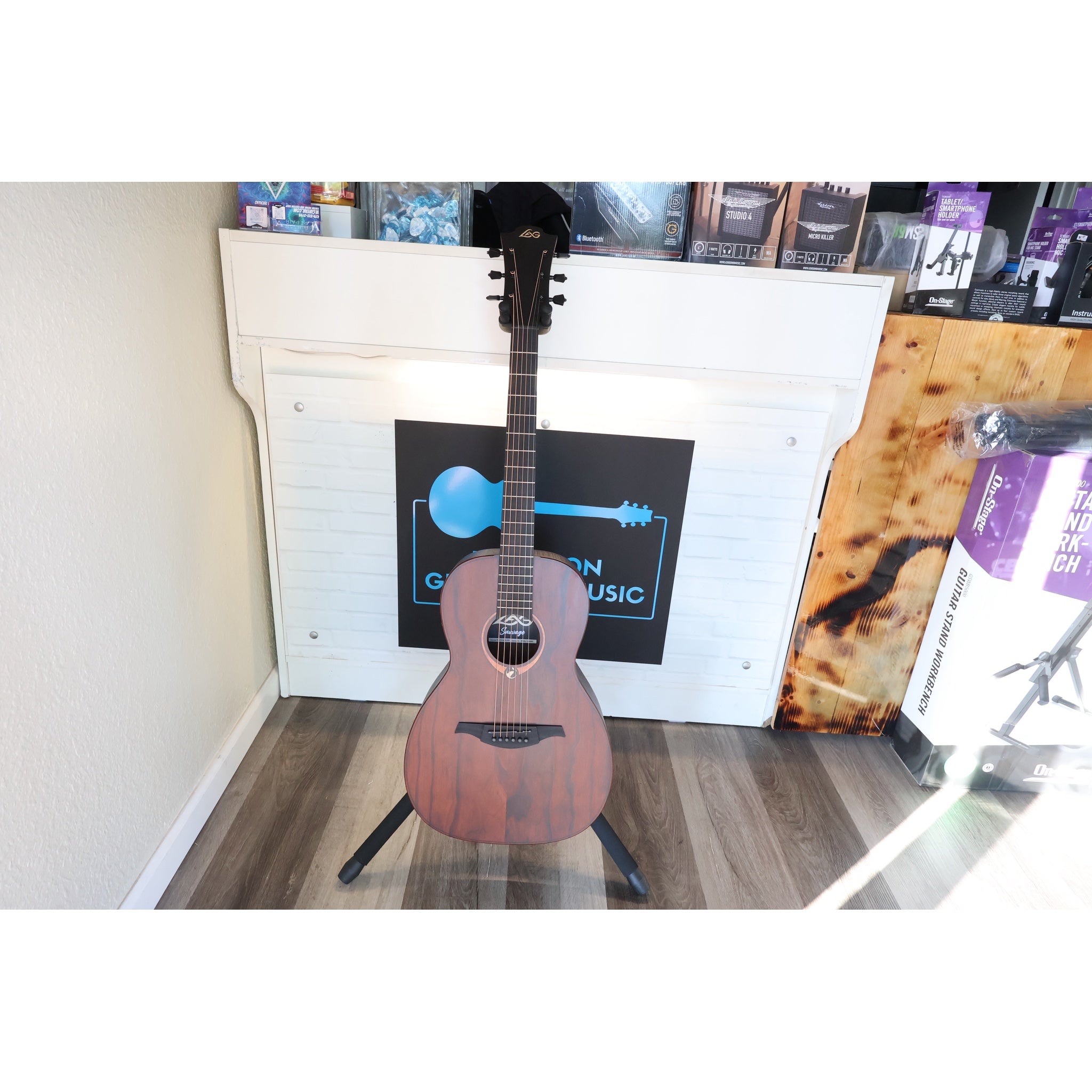 Lâg Sauvage PE Parlor Acoustic-Electric Guitar