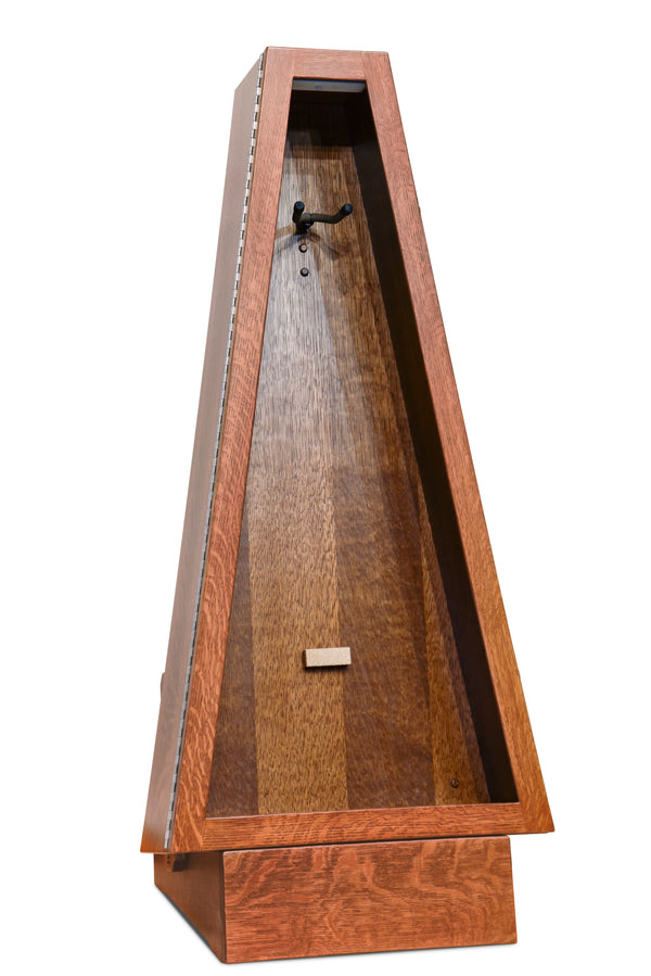 ClimaStand Triangle Humidor with Base - Quartersawn White Oak with Boston Stain