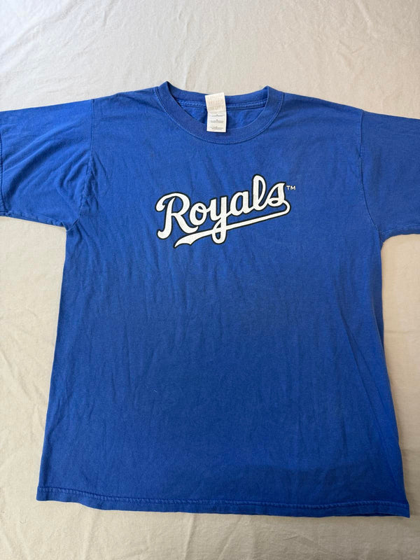 VTG KC Royals George Brett T-shirt Jersey Promo #5 - L