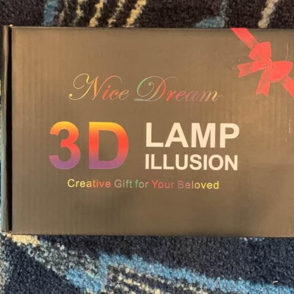 3D Night Light Guitar Illusion Lamp with Remote Control & 16 Colors