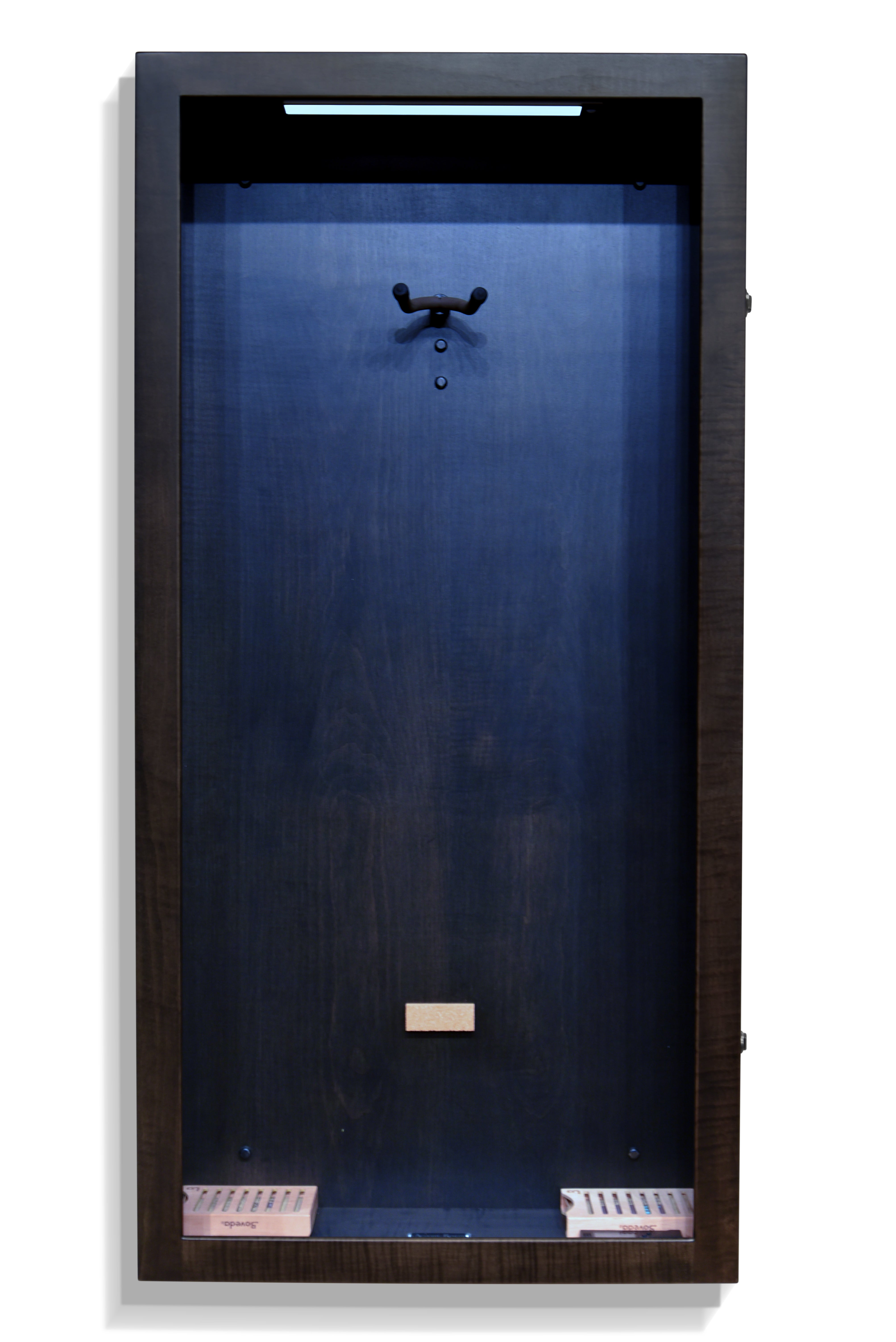 ClimaCase Rectangle Humidor - Flamed Maple with Ebony Stain