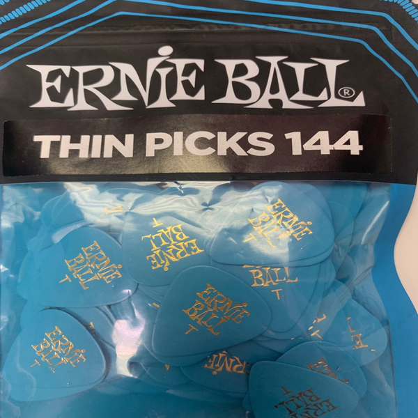 Ernie Ball Cellulose Guitar Picks - Thin Blue - 144 Pack