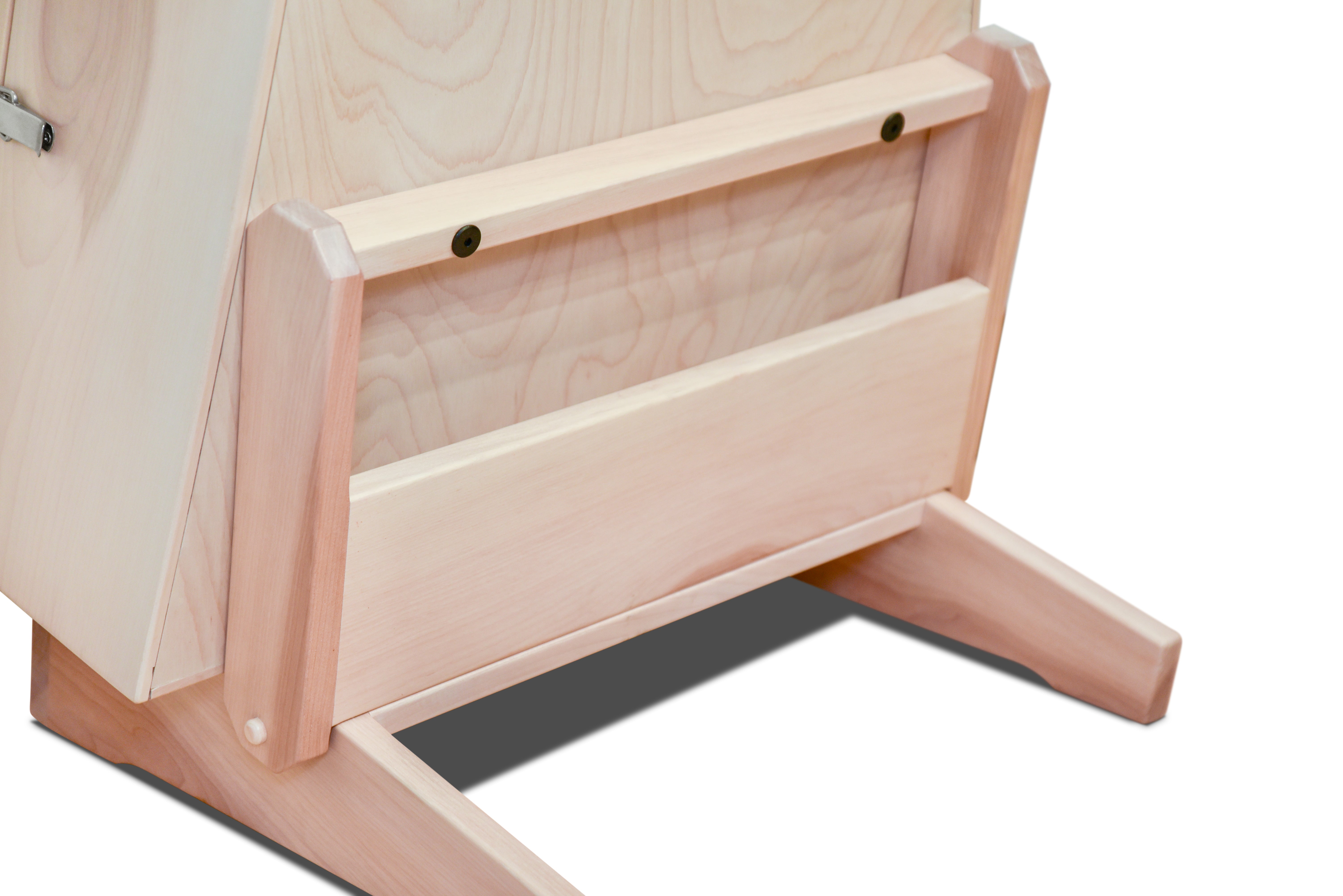 ClimaStand Triangle Humidor with Base - Birch with Campbell White Stain