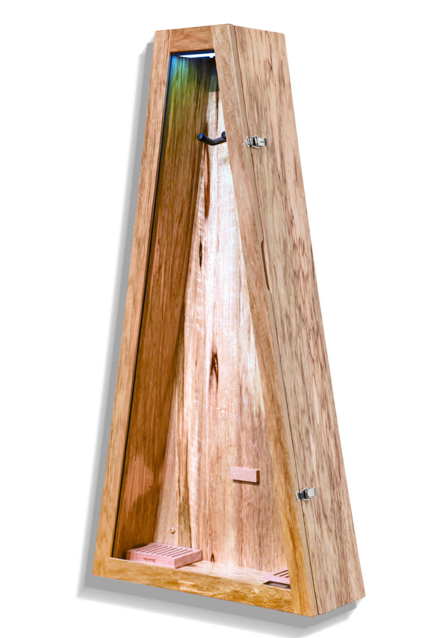 ClimaCase Triangle Humidor - Black Limba