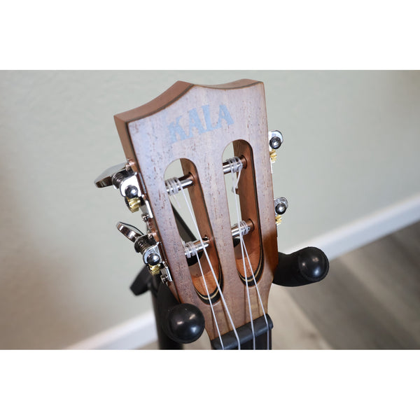 Kala KA-SA-T tenor ukulele slotted headstock front with Kala logo