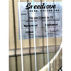 Interior Breedlove label showing serial number 30844, Bend Oregon craftsmanship details, and Tom Bedell signature