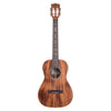 Kala KA-SA-B all-solid acacia baritone ukulele, straight-on front view with slotted headstock