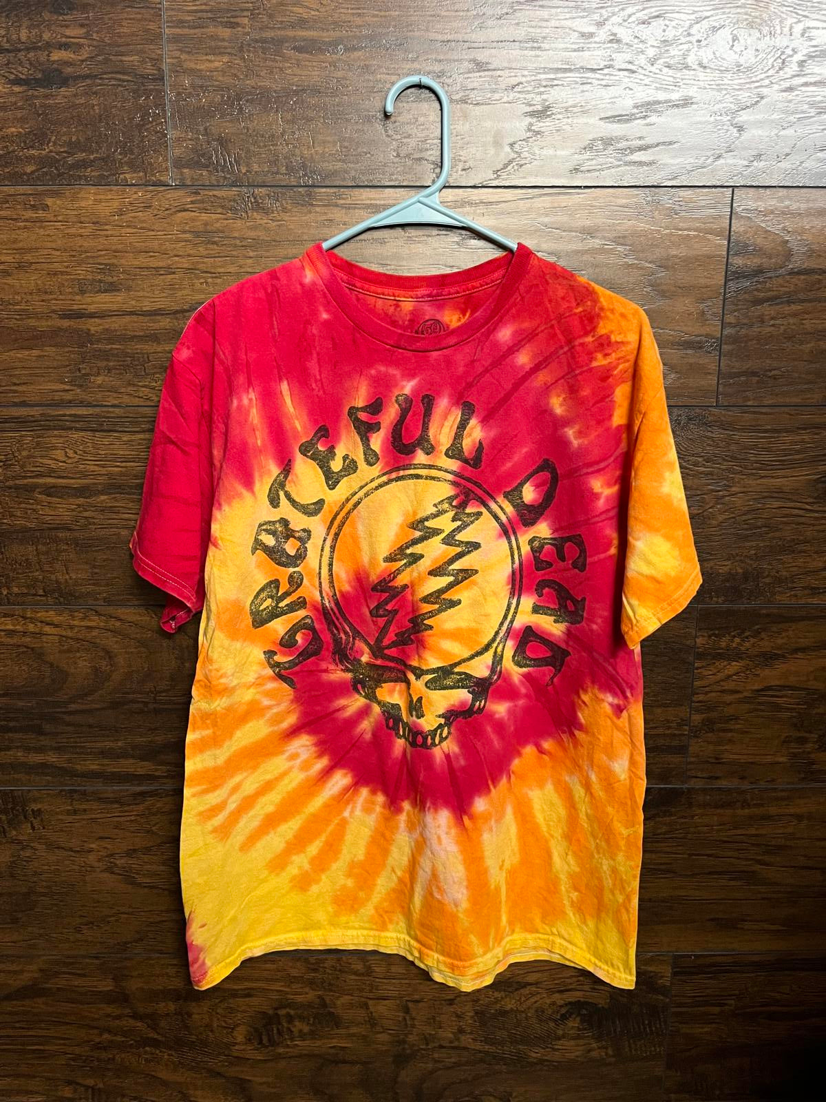 Grateful Dead SYF Tie Dye Red Yellow - 50th Anniversary - L