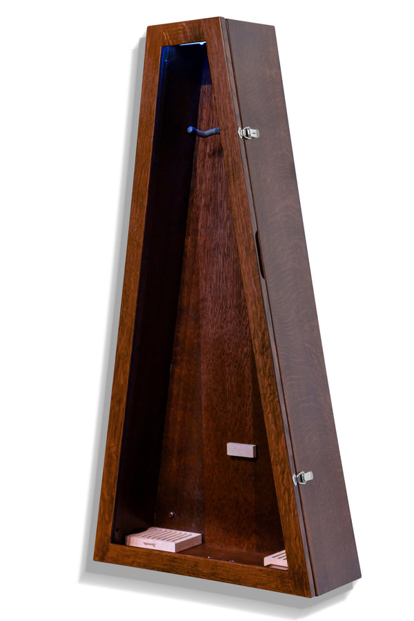 ClimaCase Triangle Humidor - Quartersawn White Oak with Onyx Stain