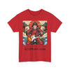 Rockin' Samurai Tee | Unisex Heavy Cotton Shirt, Guitar Lover Gift, Music Enthusiast Apparel, Unique Artwork Tee, Casual Wear