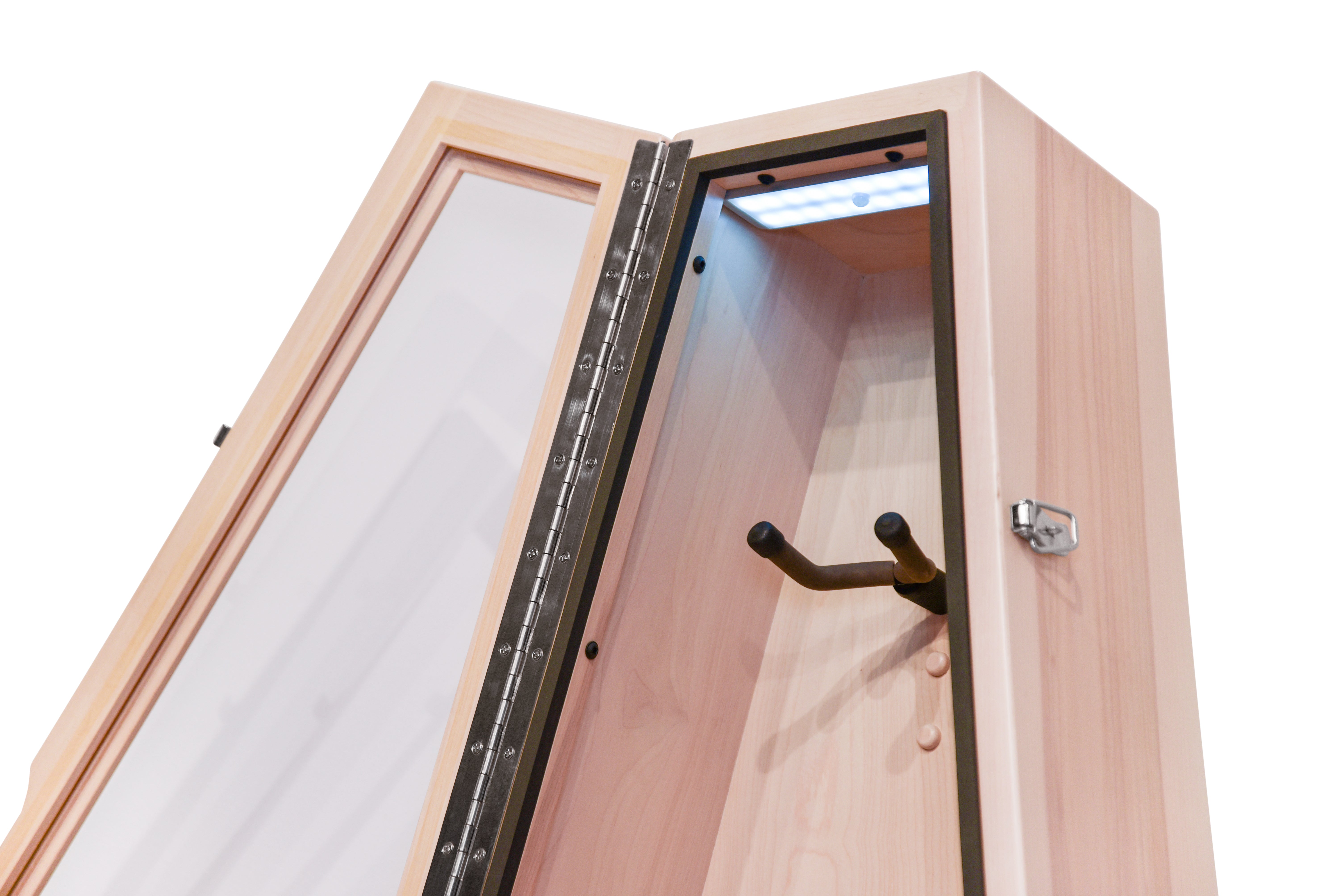 ClimaStand Triangle Humidor with Base - Birch with Campbell White Stain