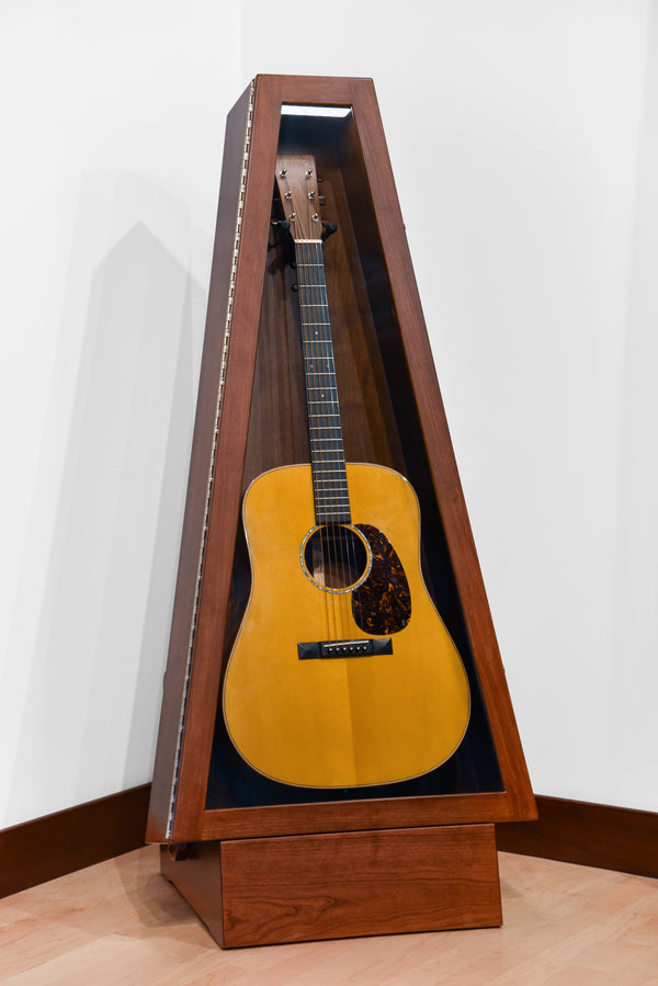 ClimaStand Triangle Humidor with Base - Cherry with Acres Stain