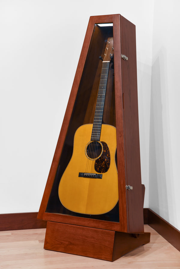 ClimaStand Triangle Humidor with Base - Cherry with Acres Stain