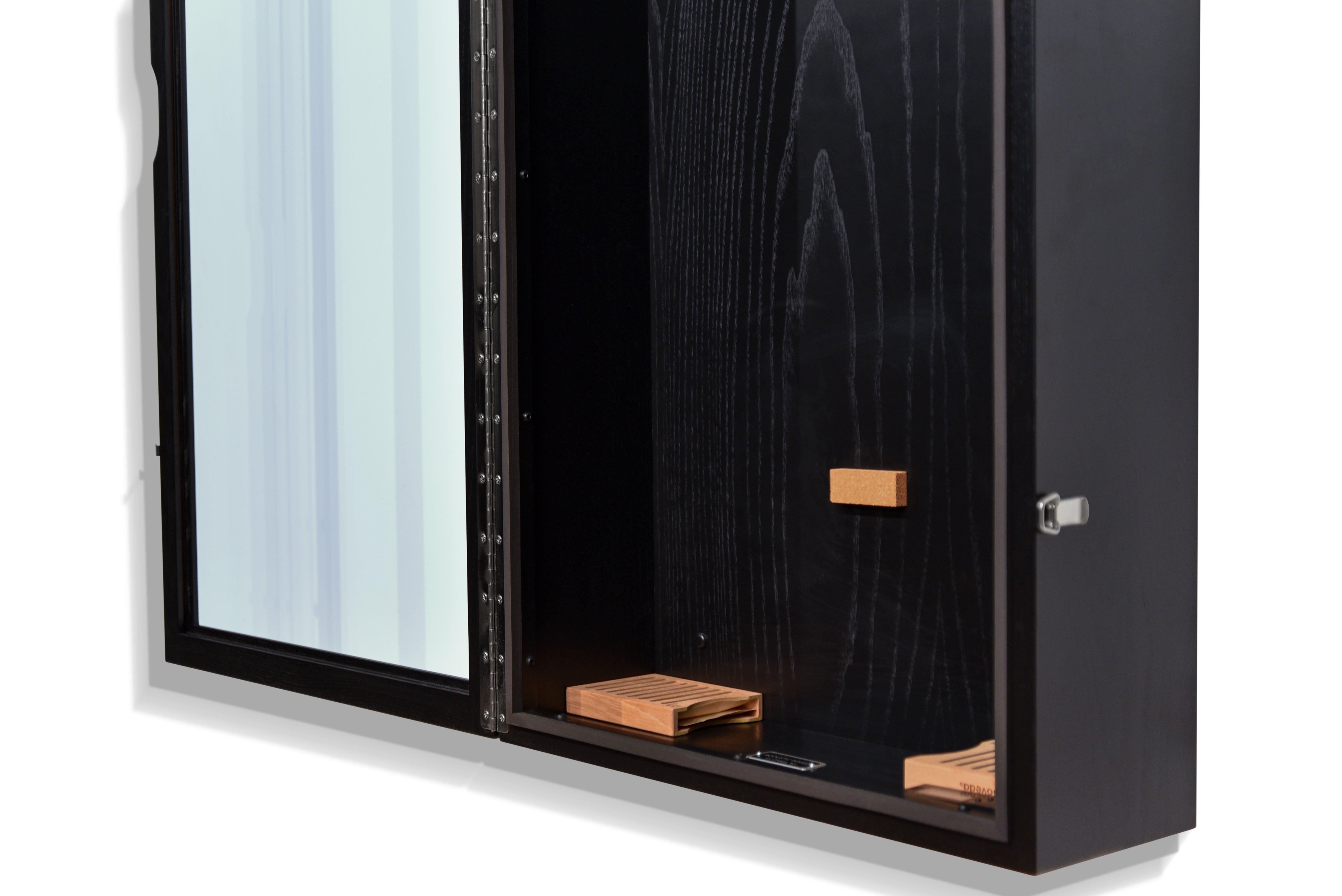 ClimaCase Rectangle Humidor - Northern White Ash with Piano Black