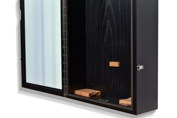 ClimaCase Rectangle Humidor - Northern White Ash with Piano Black