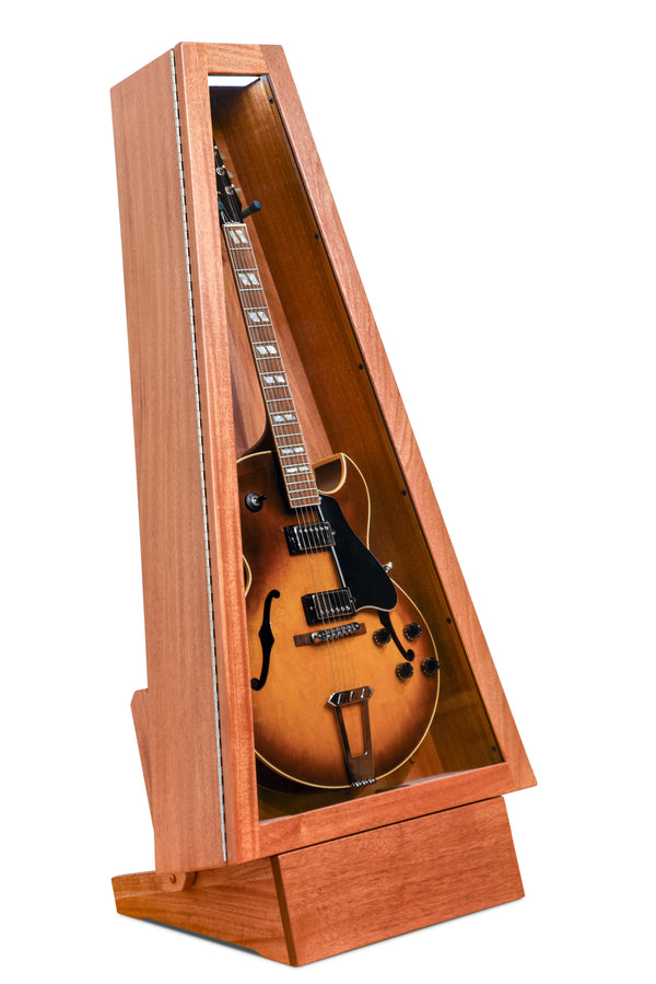 ClimaStand Triangle Humidor with Base - African Mahogany