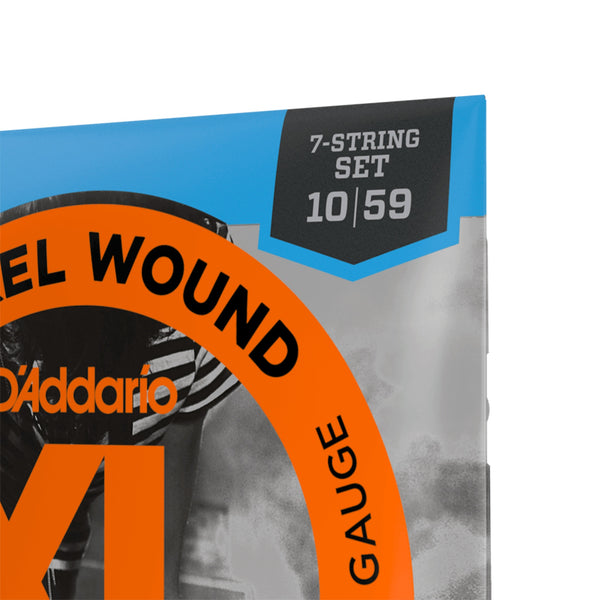 D'Addario Guitar Strings - XL Nickel Electric Guitar Strings - EXL110-7