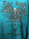 Y2K Tony Hawk Skate Tee - Screeching Hawk T-shirt - XL