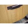Teton STG110NT bridge and saddle close-up on solid Sitka spruce top