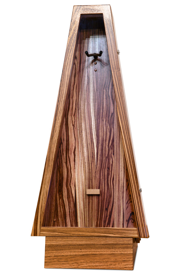 ClimaStand Triangle Humidor with Base - Zebrawood