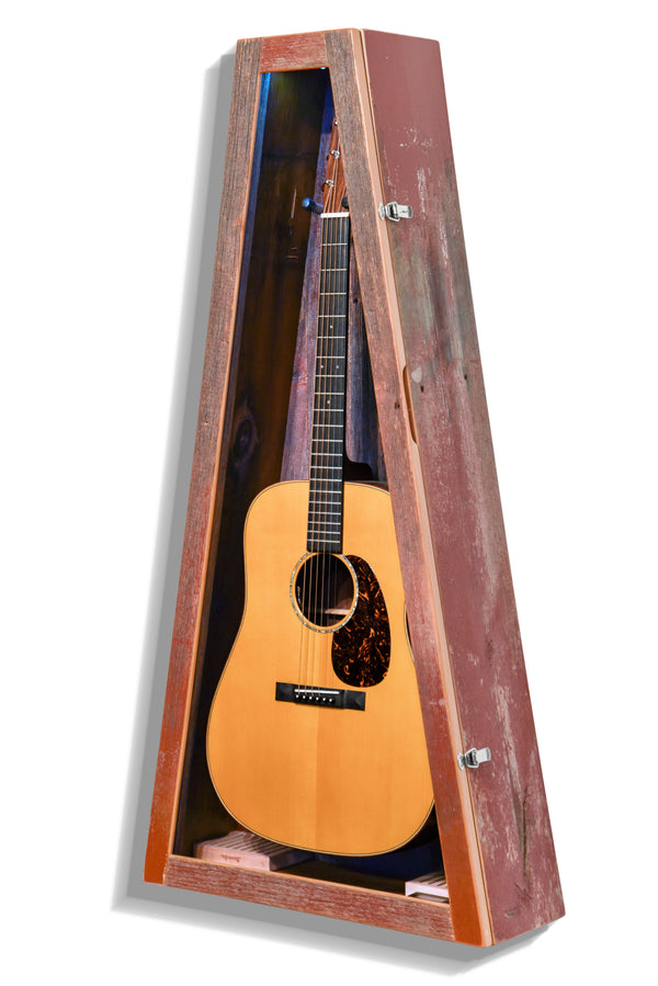 ClimaCase Triangle Humidor - Reclaimed Barnwood (Red)