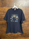 Y2K T-shirt Cops Horror Movie Donut Shop Fire Funny Tee XL