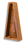 ClimaCase Triangle Humidor - Flamed Maple with Provincial Stain