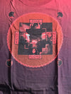 Pink Floyd Red Dye T-shirt Live Over Dyed Shirt XL