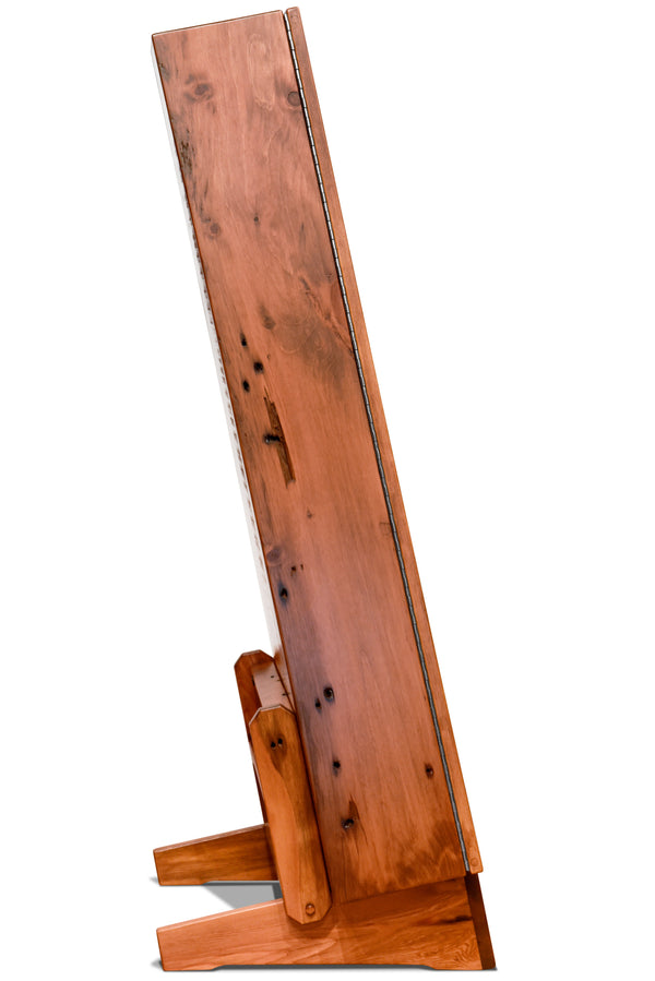 ClimaStand Triangle Humidor with Base - 300 Year Old Reclaimed Wood with Sealy Stain