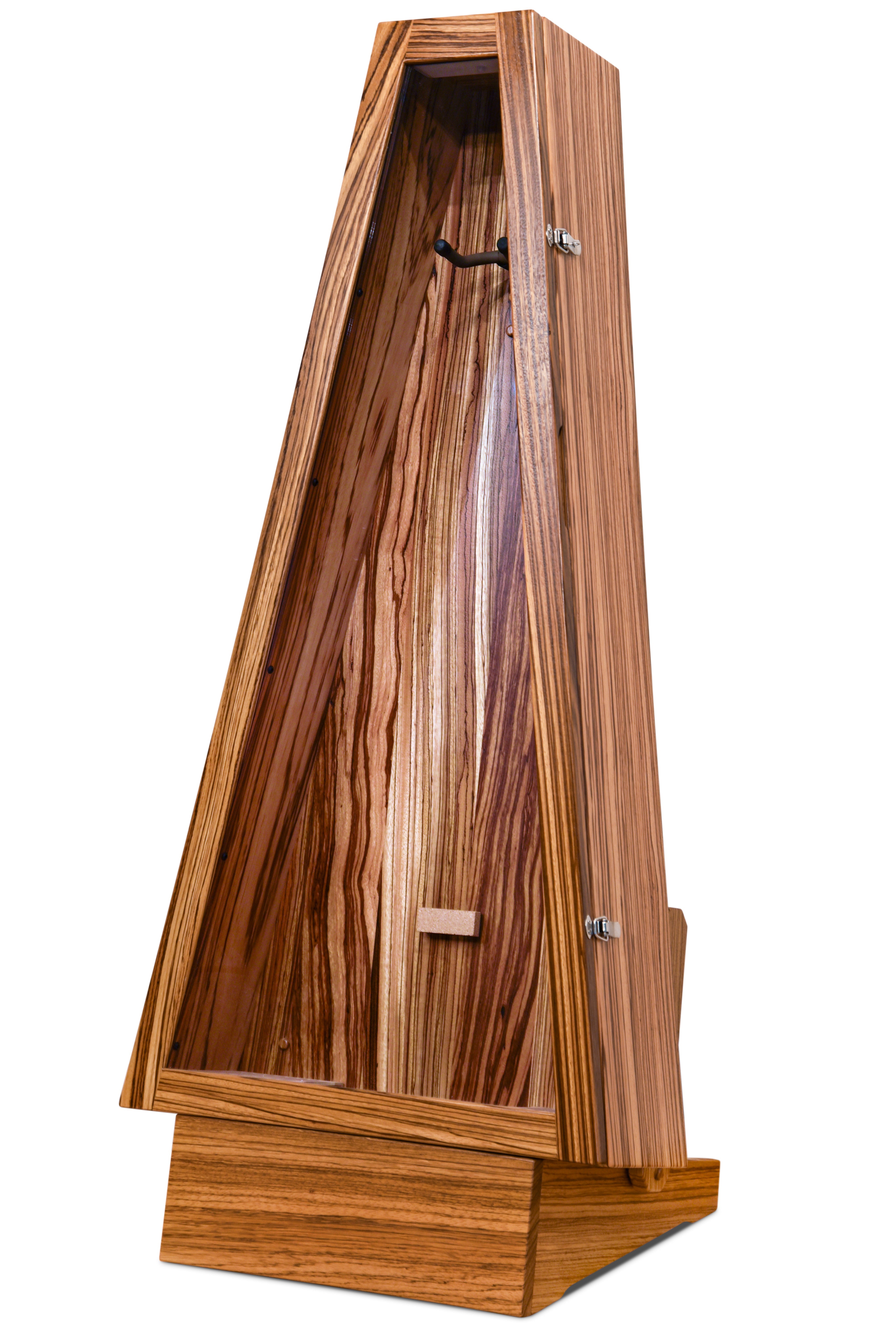 ClimaStand Triangle Humidor with Base - Zebrawood