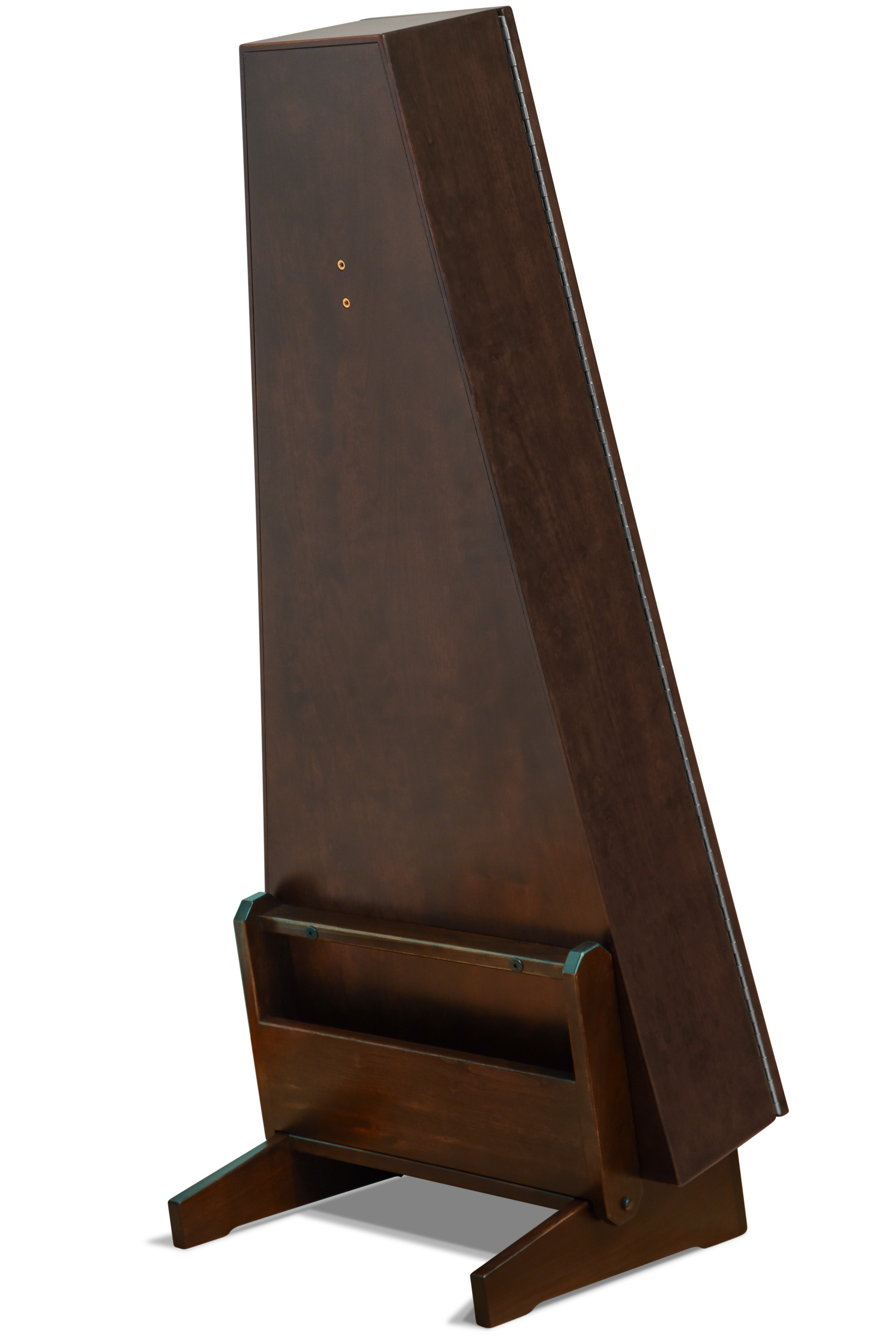 ClimaStand Triangle Humidor with Base - Cherry with Onyx Stain