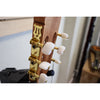 Protégé by Córdoba C1M 3/4 classical guitar, side view of slotted headstock with gold tuners